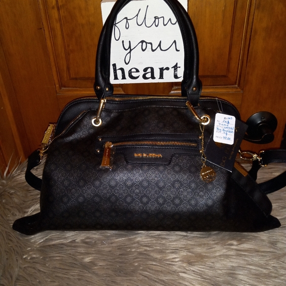 Big Buddha NWT blk with gold hardware has many cute features see pics. - Picture 10 of 10
